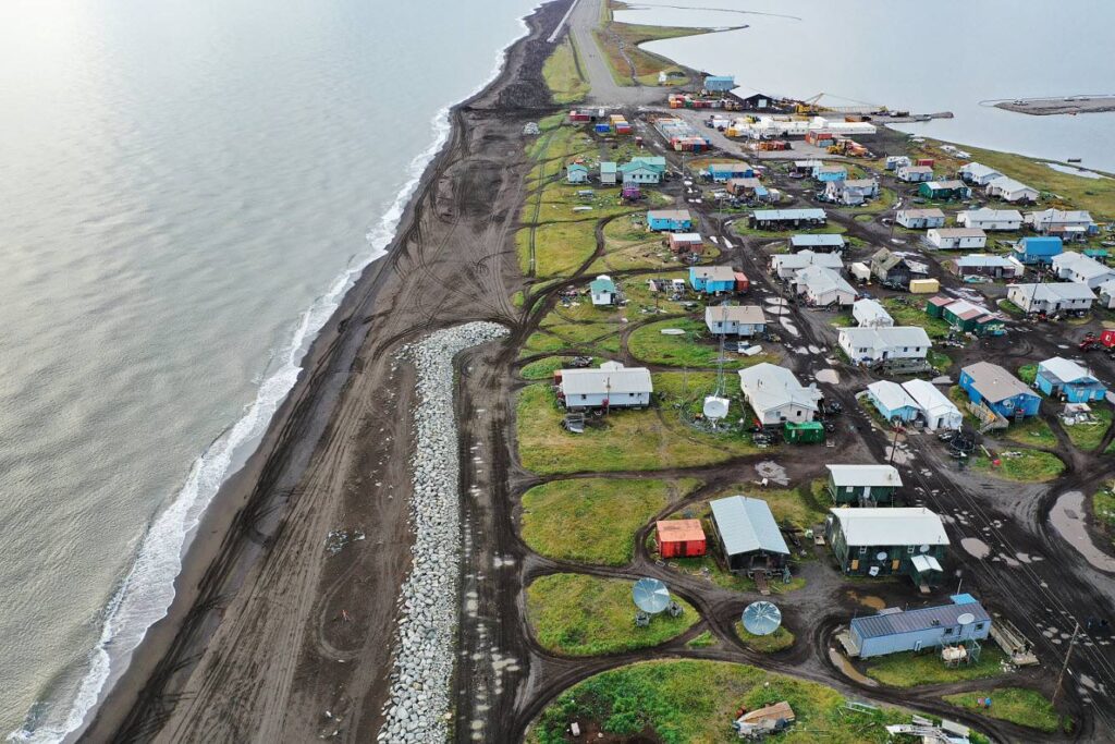 Aerial view of Kivalina