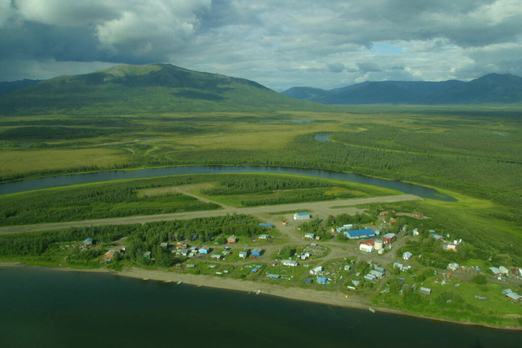 Aerial view of Kobuk