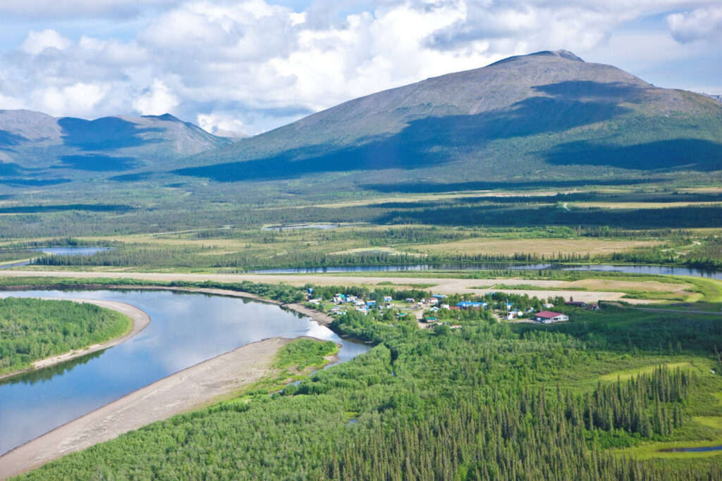 Aerial view of Kobuk