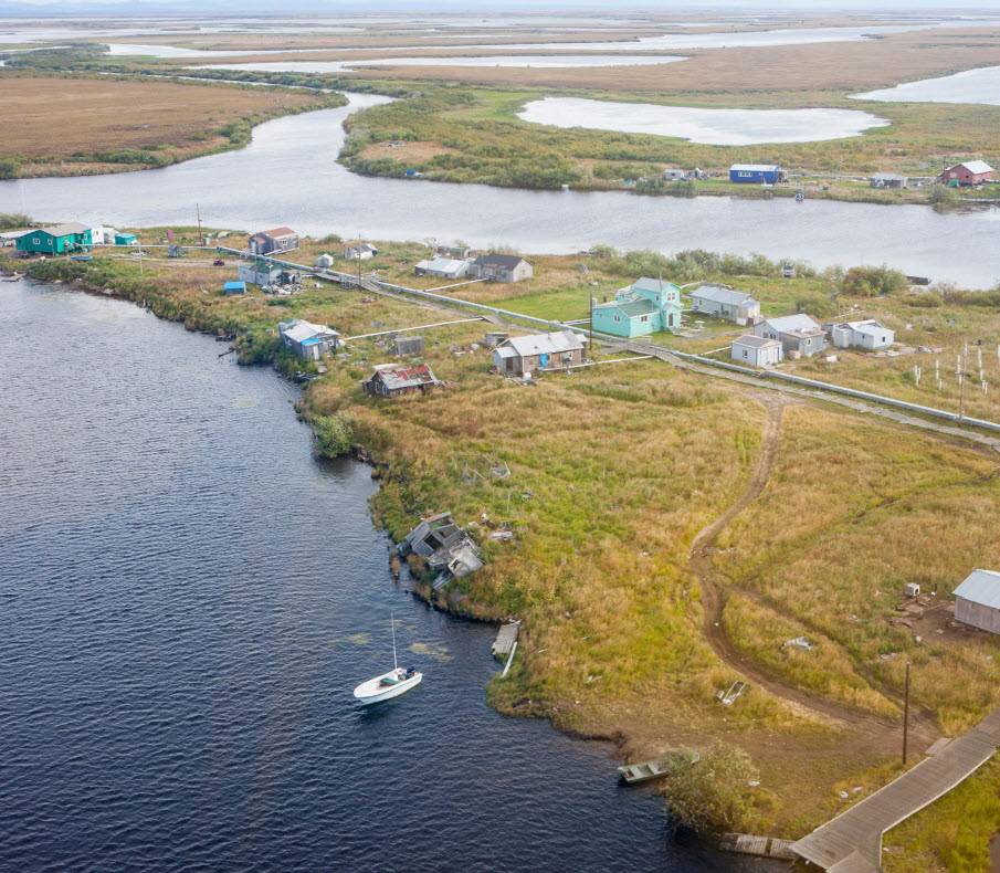 Aerial view of Selawik
