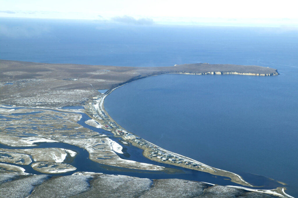 Aerial view of Deering