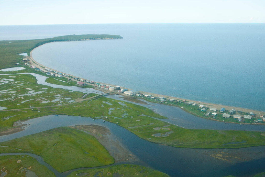 Aerial view of Deering