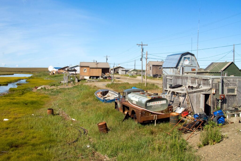 Boats and houses in Deering