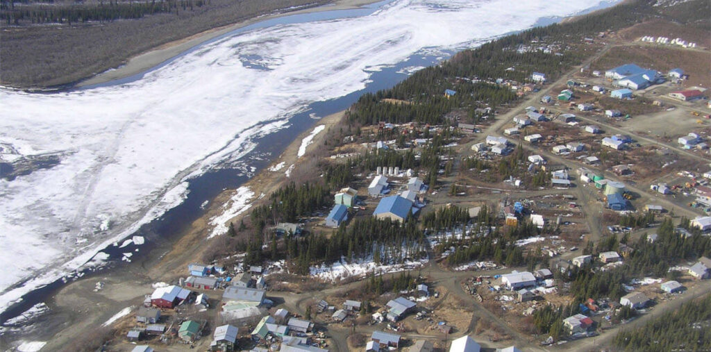 Aerial view of Kiana