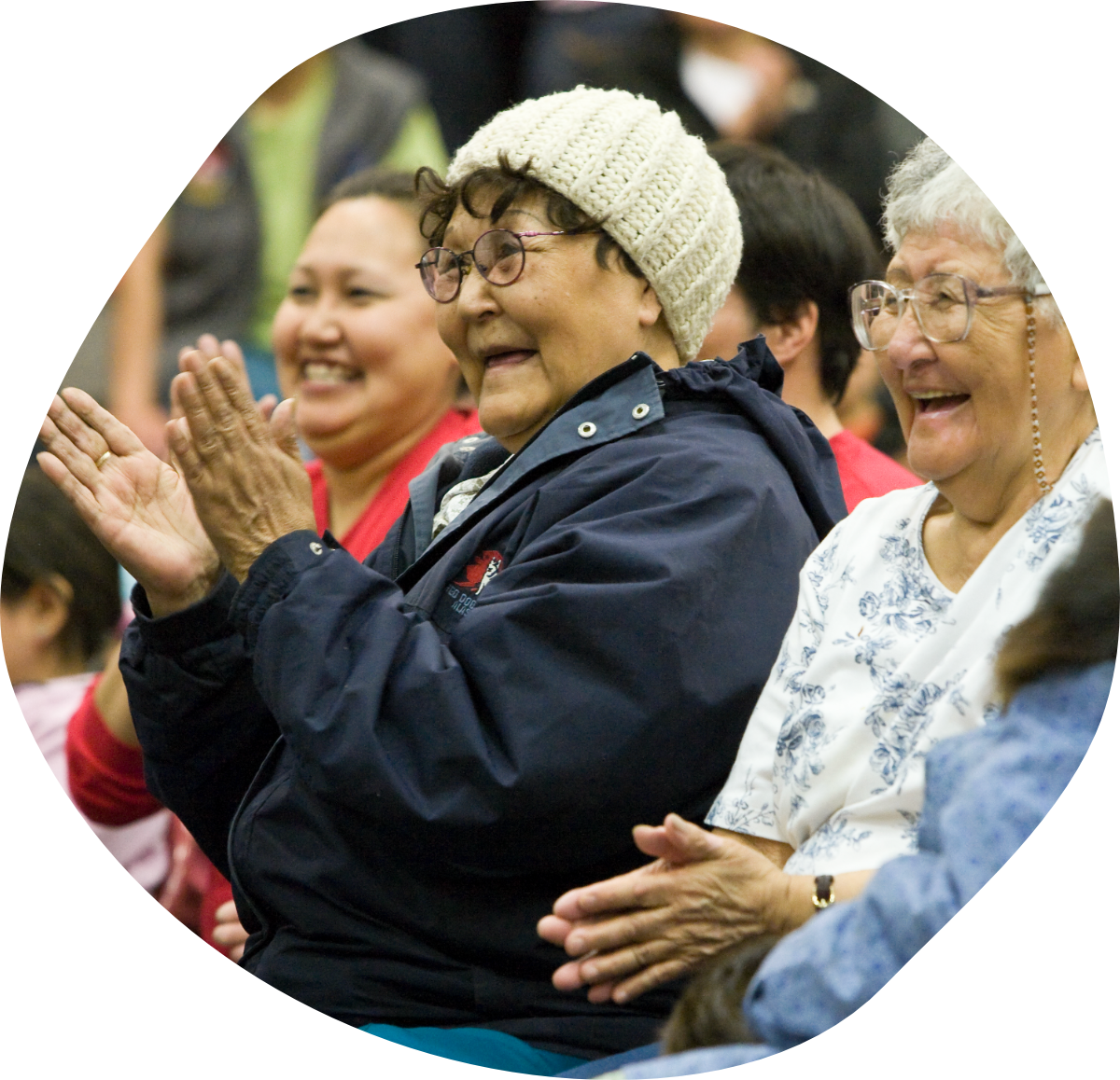 Iñupiat elders clapping